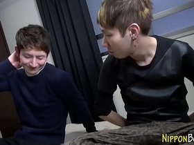 Sucking asian twinks fuck