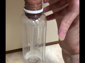 Japanese  cumshot in bottle
