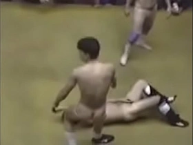 Crazy japanese wrestling match leads to wrestlers and referees getting naked