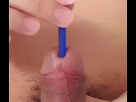 009 cock sounding and jerk off