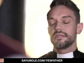 Catholic boy (ryan jacobs) gets special christmas present from priest (dale kuda) - yesfather